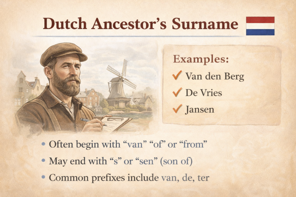 Dutch Ancestor's Surname
