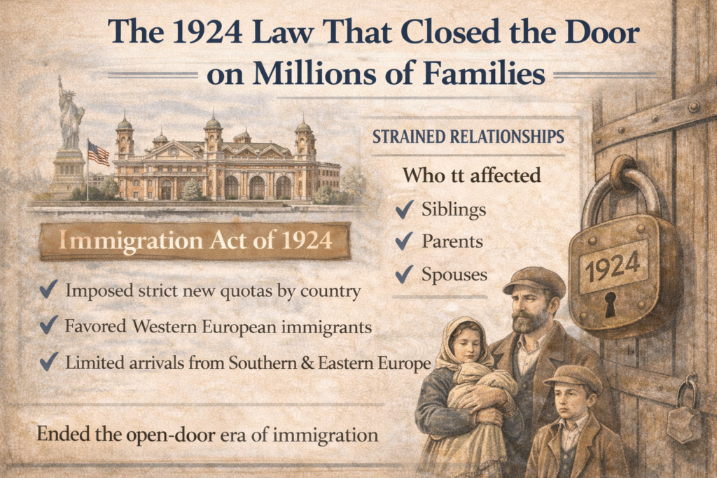 The 1924 Law That Closed the Door on Millions of Families