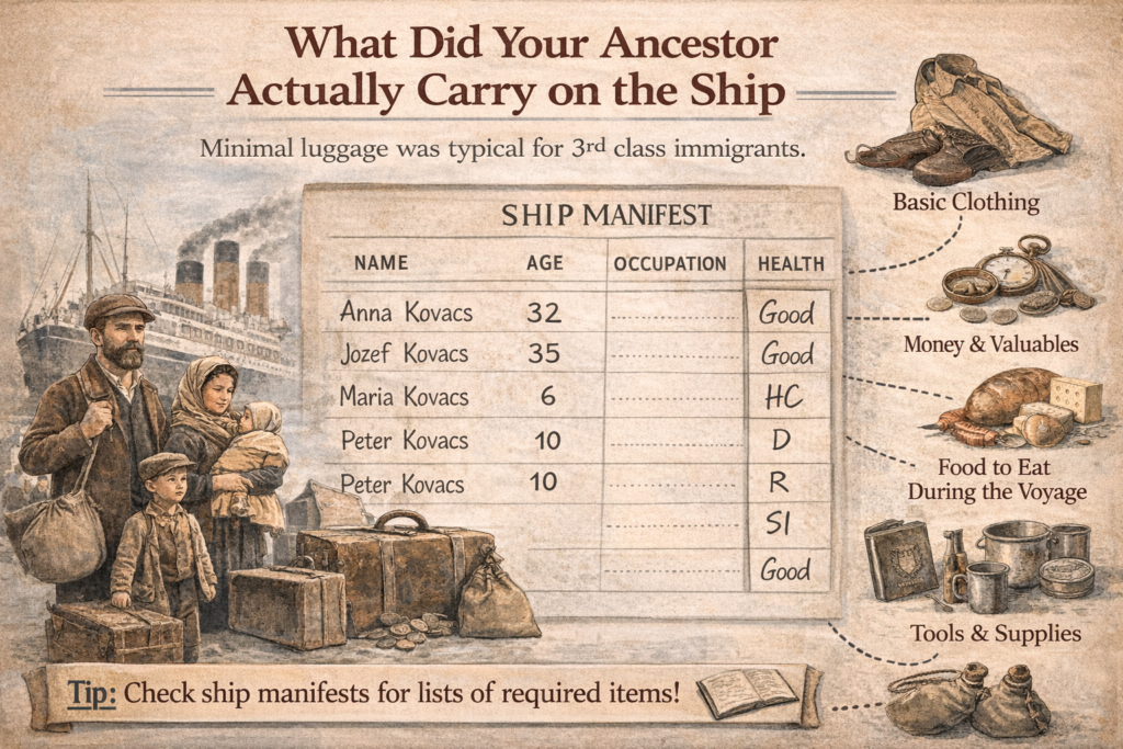 What Did Your Ancestor Actually Carry on the Ship