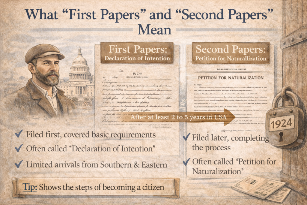 What First Papers and Second Papers Mean